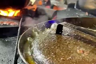 record videos of delicious street food