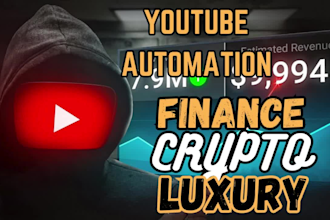 do faceless youtube luxury, finance, to earn 30k euro