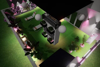do astonishing 3d landscape design and outdoor environment with realistic views