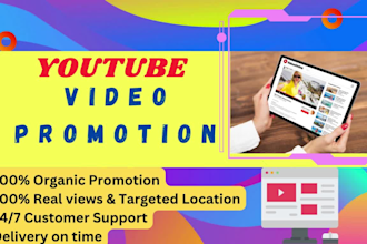 do youtube video promotion organically