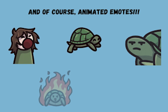 draw cute simple emotes for your twitch channel
