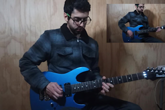 record electric guitar for you song