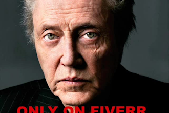 record your custom message as christoper walken