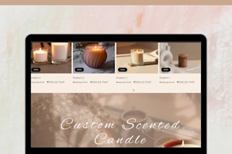 design shopify store candle website candle shopify store candle store candle