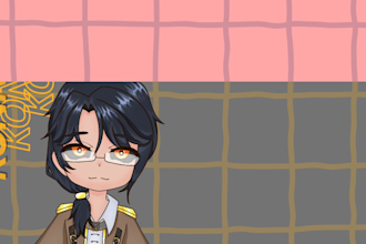 draw a custom chibi pngtuber model with expressions