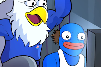 create 2d memecoin animation 2d crypto animation 2d meme video, funny meme