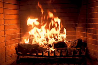 create cozy fireplace videos