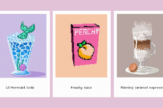 make any kind of pixel art icon png or gif for you