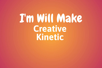create custom kinetic typography animated video