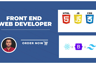 be your frontend developer in react js next js html css