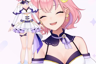 design vtuber model, 2d vtuber model, live2d vtuber rigging