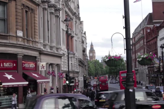 create a video with your logo, happy birthday on a london bus