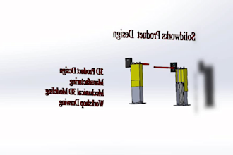 do professional product design and 3d modeling in solidworks