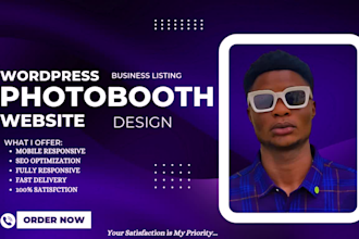 do 360 photobooth website, hotel booking , short term rental with online booking