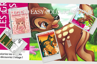 professionally design KDP book covers and coloring pages for kids and adults