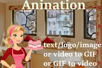 do any kind of GIF animation or convert video animation