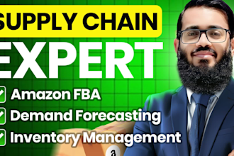 be your supply chain, logistics, ecommerce manager for shopify, amazon, walmart