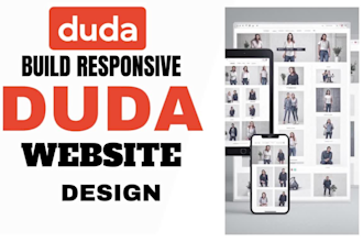 build a responsive ecommerce website design using duda website builder