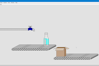 create a plc program with UI graphics