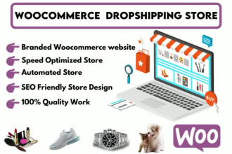 build high conversion wordpress woocommerce dropshipping store or website