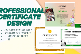 create 3d certificate for your schools and colleges