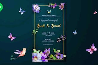 design birthday, wedding card for invitations