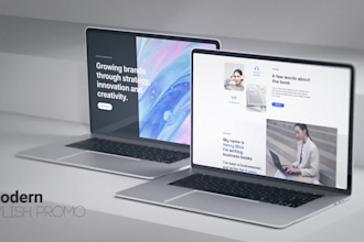 do real laptop 9 mockup promo video after effects