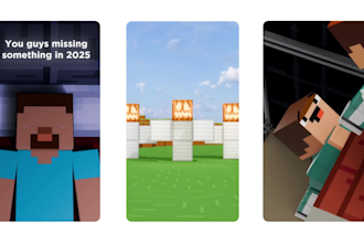 create minecraft reels, shorts, tiktok animation for you