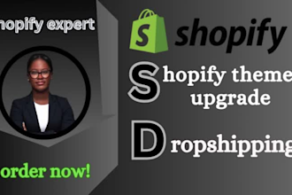 upgrade shopify theme install shopify store or edit gempages pagefly or replo