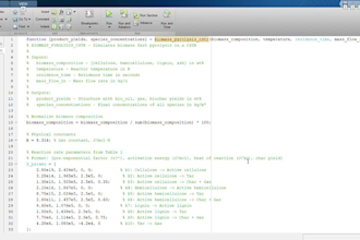 help with matlab coding, debugging, and analysis