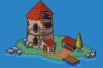 create custom pixel art animation sprites and game characters in 8 bit style