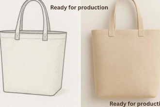 create handbag tech pack fashion design flat sketch