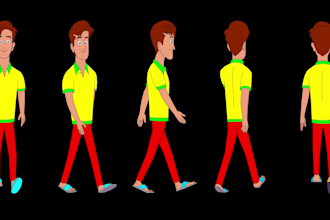 create 2d animation videos and character animation