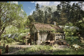 do 3d game environment 3d landscape design urban and dessert environment
