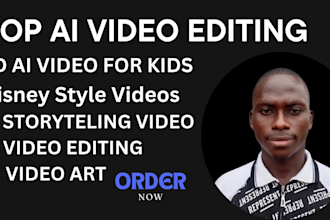 create an ai kids storytelling videos in disney style videos, ai spokesperson