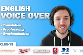 do a voice over in english with eastern european accent