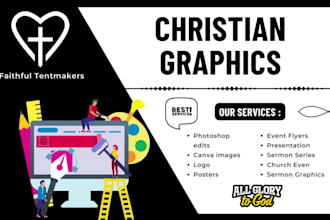do christian graphics design for church logo, thumbnail, poster, flyers etc