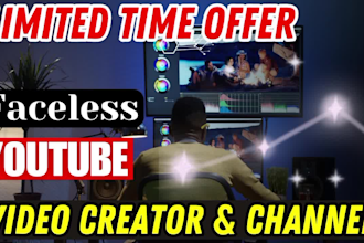 be your faceless youtube video creator with faceless channel, top 10 videos