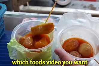 make indonesian street food videos for your youtube or fb
