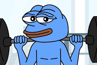 2d memecoin animation, memecion art, solana memecoin, solana 2d crypto animation