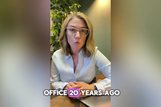 create a female ugc spokesperson video for facebook, instagram or your website