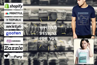 upload designs on all pod websites