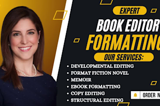do book formatting, book editor, developmental edit, format fiction novel,memoir