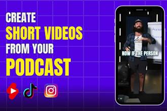 edit your podcast into short form video clips