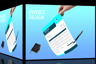 do invoice design or fillable pdf,xero,stationery,xero