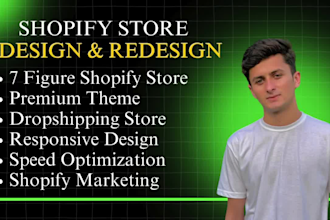 design, redesign shopify store, shopify dropshipping store, ecommerce website