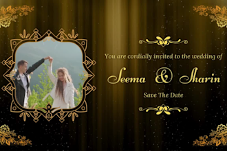 design an elegant invitation card for any event