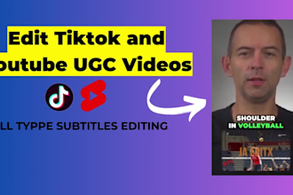 edit tiktok and youtube ugc viral short videos