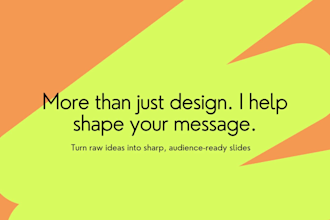 design impactful pitch decks and presentations for startups and small businesses
