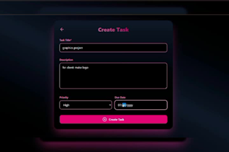 create a mern task manager app using react and tailwind CSS